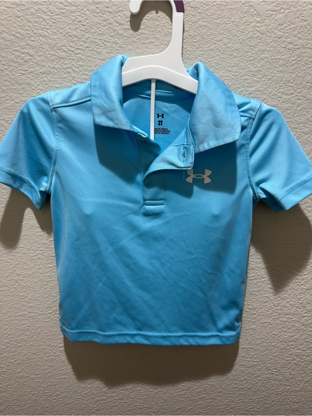 Under Armour Boys Light Blue Performance Polo